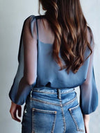 Women's Floral Chiffon Blouse for Elegant Everyday and Casual Styling