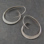 Women’s Sculptural Open Hoop Earrings