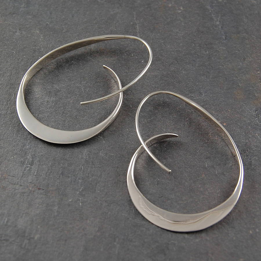 Women’s Sculptural Open Hoop Earrings