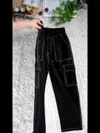 Men's Contrast Stitch Cargo Trousers
