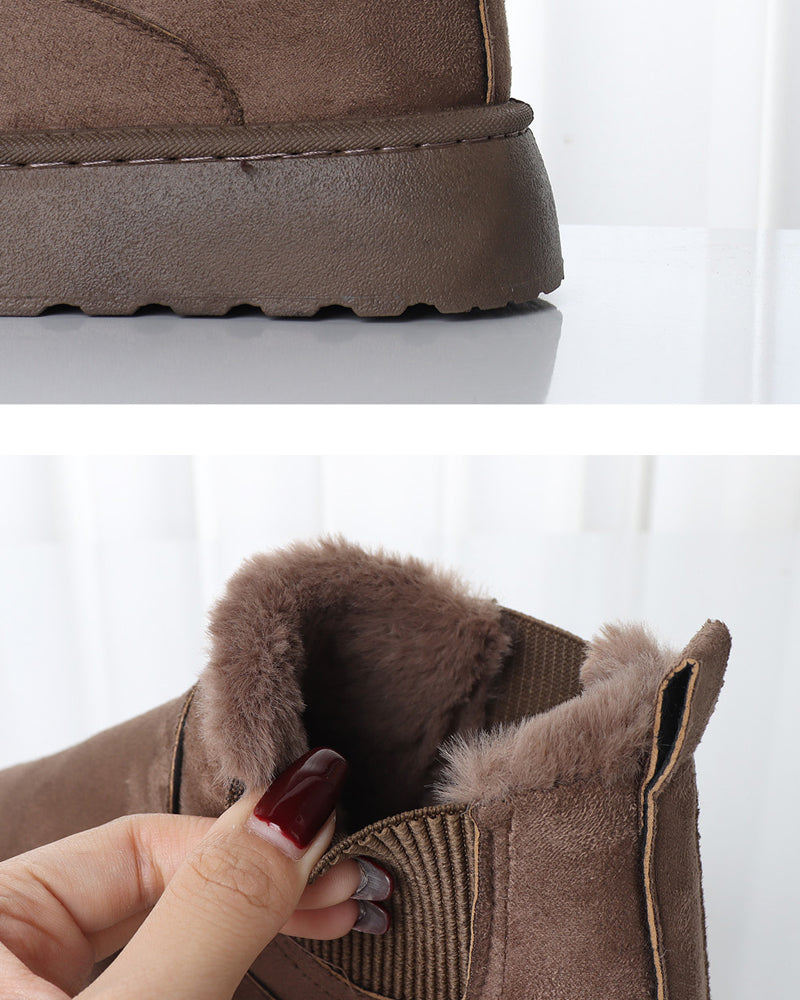 Women’s Faux Fur Lined Platform Chelsea Boots