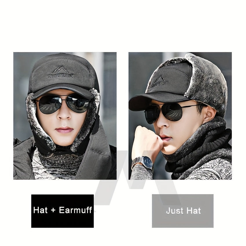 Men’s Faux Fur Ear Flap Winter Cap