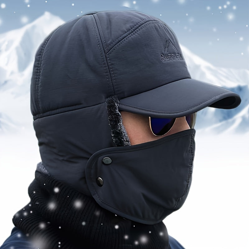 Men’s Faux Fur Ear Flap Winter Cap