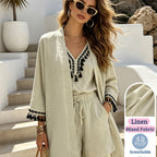 Women's Tassel Trim Sleeveless Lounge Set
