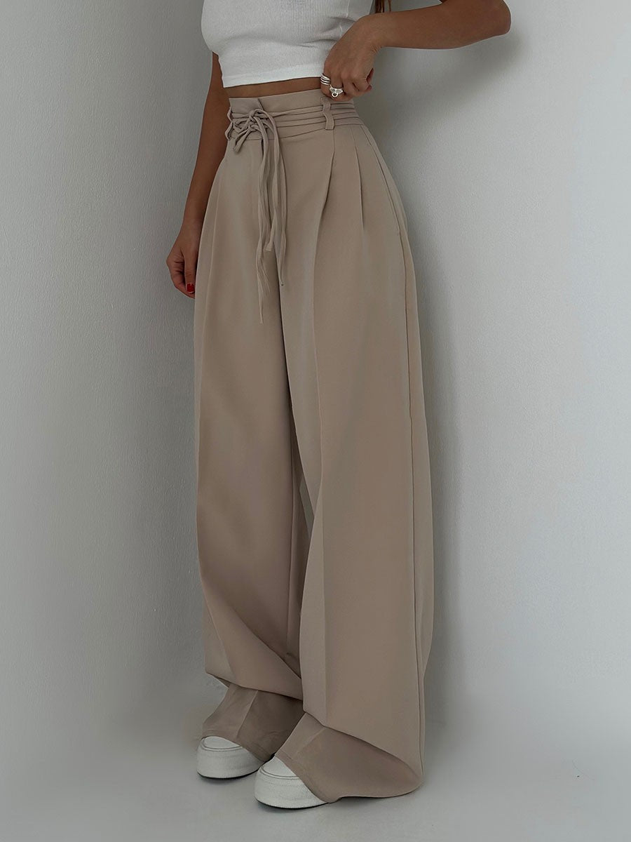 Women's High-Waisted Wide-Leg Trousers