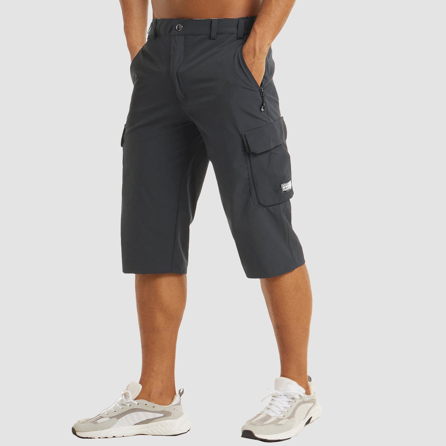Men’s Quick-Dry Cargo Shorts with Multi-Pocket Outdoor Design
