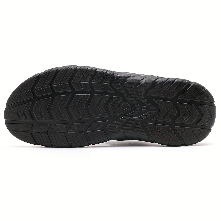 Komfortable slip-on-sandaler til mænd med krokodillestruktur