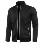 Herrenjacke mit durchgehendem Reißverschluss und Stehkragen