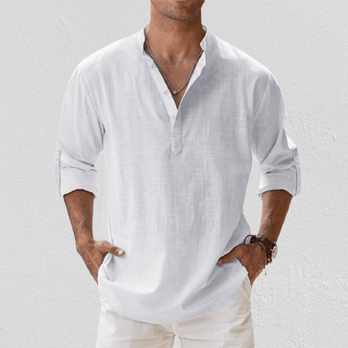 Lightweight Linen Shirt with Relaxed Fit for Comfortable Everyday Wear