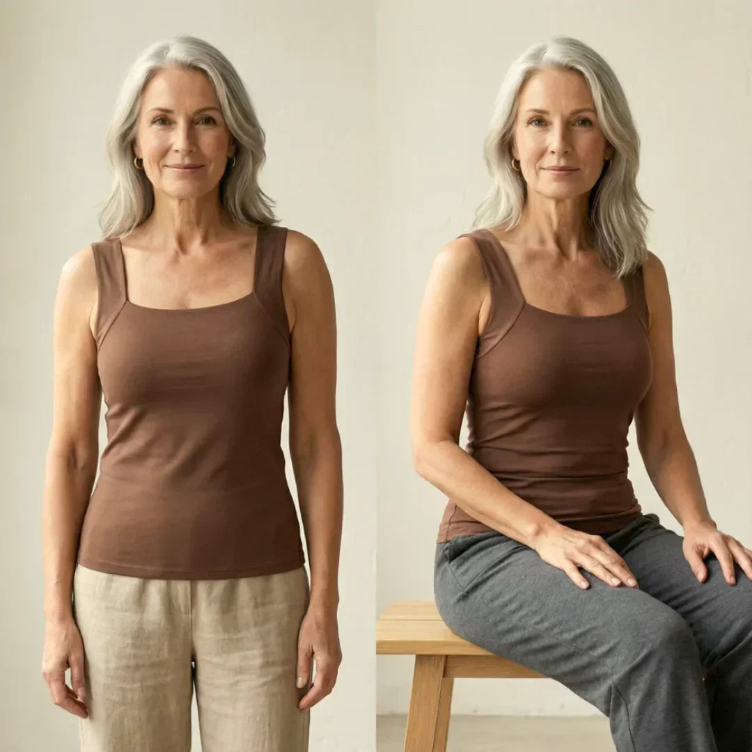 Women's Sleeveless Square Neck Tank Top for Everyday Wear