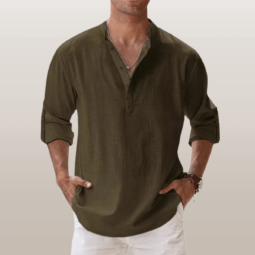 Lightweight Linen Shirt with Relaxed Fit for Comfortable Everyday Wear