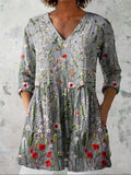 Women’s Floral V-Neck Tunic