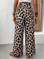 Women’s Striped Wide-Leg Trousers with Relaxed Flowing Fit