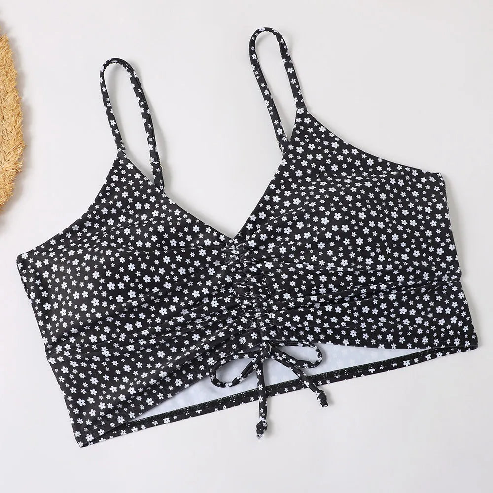 Trendy Dames Tankini Set met Print en Flatterende Pasvorm