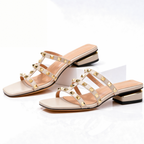 Women’s Studded Strappy Low Heel Sandals