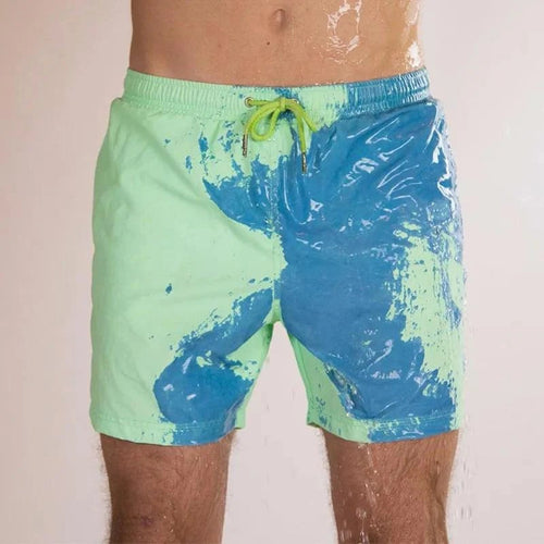 Herren Farbwechselnde Badeshorts mit Farbverlauf und Schnell trocknendem Design