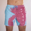 Herren Farbwechselnde Badeshorts mit Farbverlauf und Schnell trocknendem Design