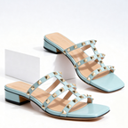Women’s Studded Strappy Low Heel Sandals