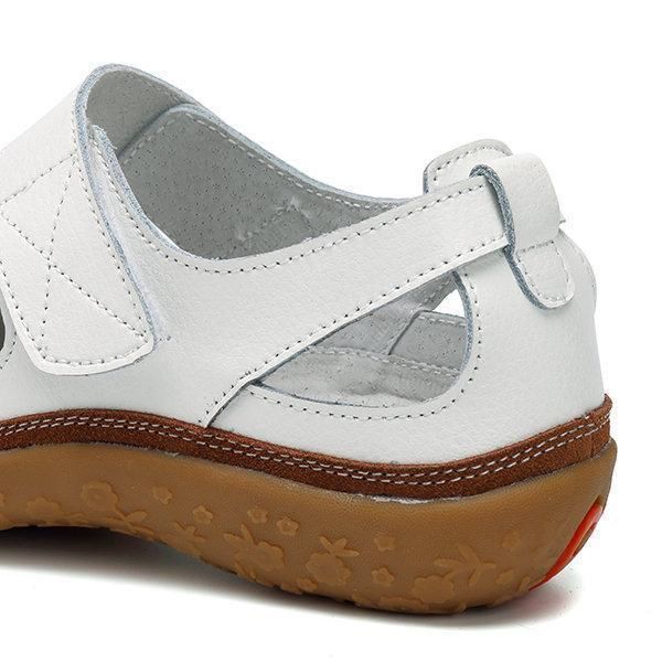 Sandalias de paseo para mujer con recortes y cierre de gancho y bucle