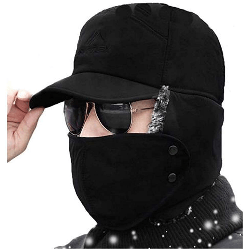 Men’s Faux Fur Ear Flap Winter Cap