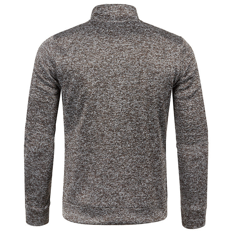 Herrenjacke mit durchgehendem Reißverschluss und Stehkragen