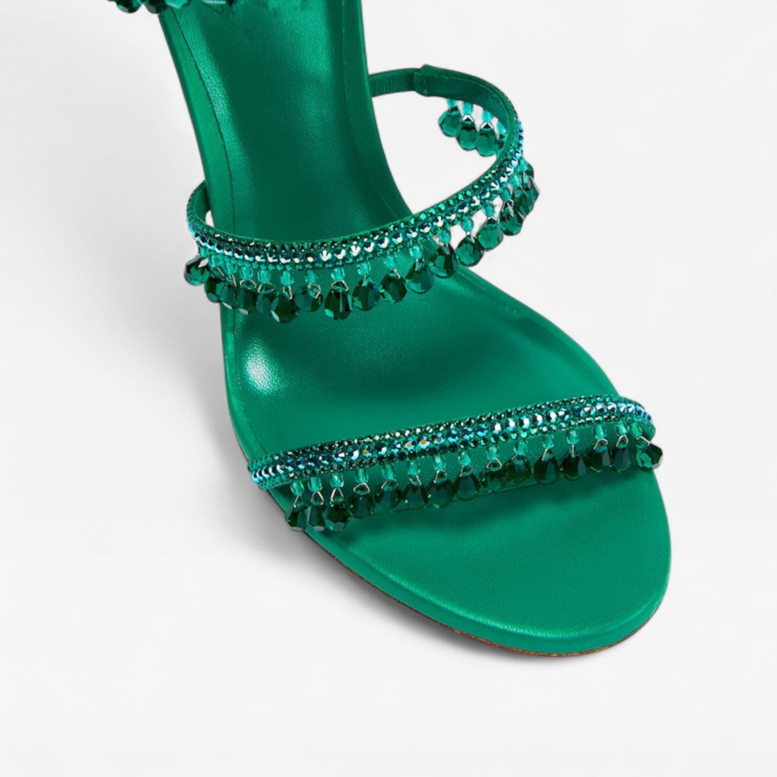Damen-Stilettosandalen mit Verzierungen und Riemchen zum Umschlingen