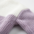 Suéter de punto para mujer con bloques de color