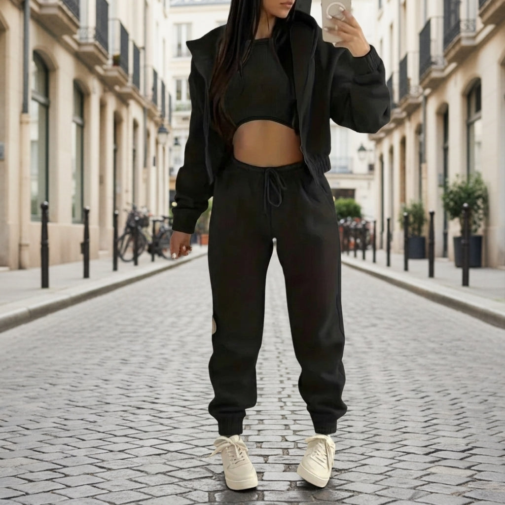 Damen-Joggerhose mit Kordelzug und Bündchen