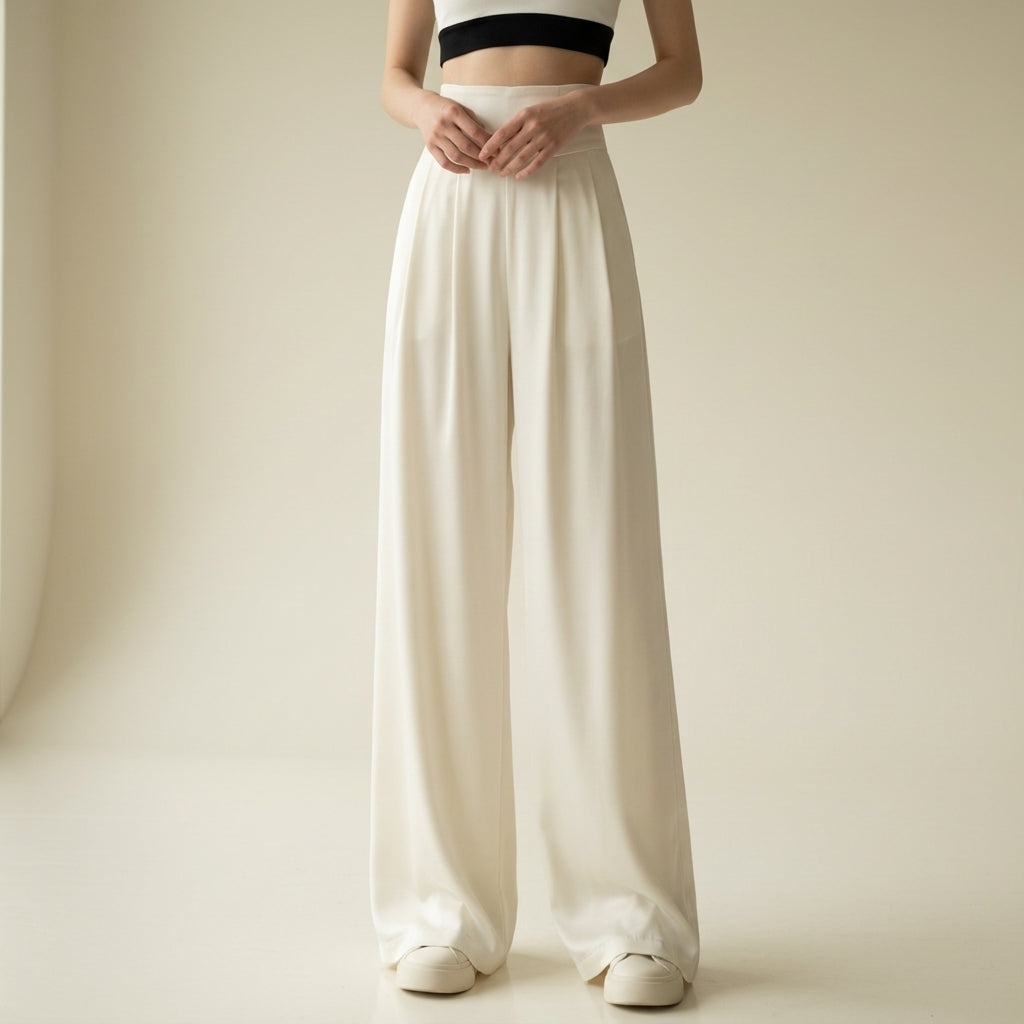 Women’s High-Waist Flowing Palazzo Pants
