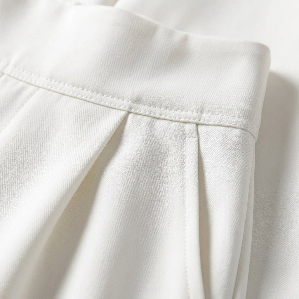 Damen-Palazzohose mit hohem Bund und weitem Schnitt