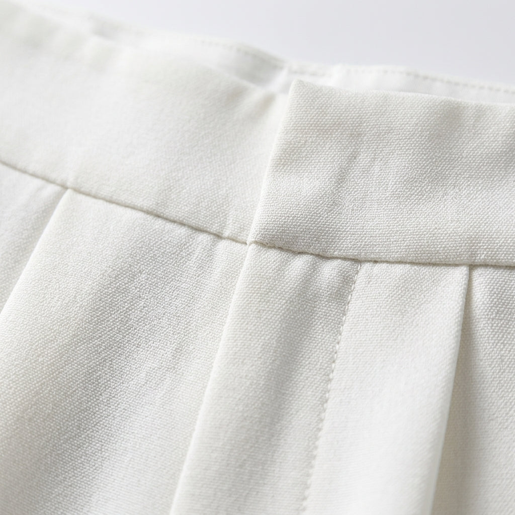 Damen-Palazzohose mit hohem Bund und weitem Schnitt