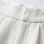 Damen-Palazzohose mit hohem Bund und weitem Schnitt