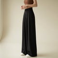 Damen-Palazzohose mit hohem Bund und weitem Schnitt