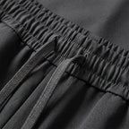 Lockere Damenhose mit weitem Bein und Kordelzug