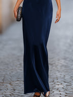 Elegant batwing-maxikjole til kvinder