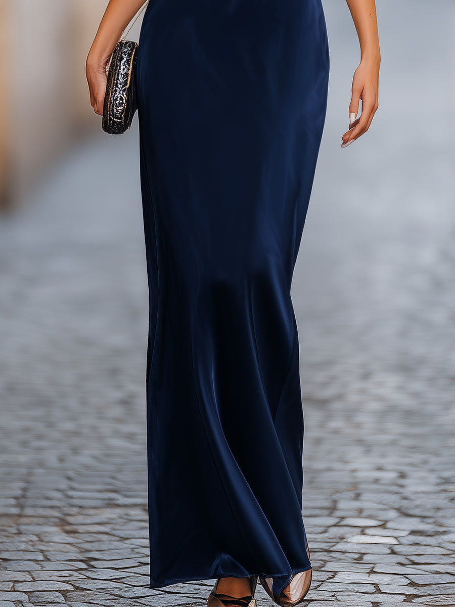 Elegant batwing-maxikjole til kvinder