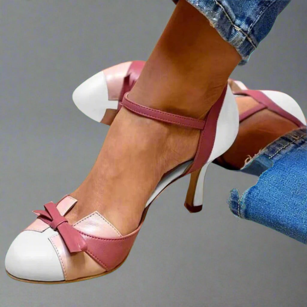Women’s Bow Detail Ankle Strap Pumps