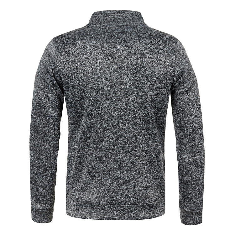 Herrenjacke mit durchgehendem Reißverschluss und Stehkragen