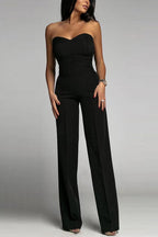 Damen trägerloser Jumpsuit mit figurbetonter Silhouette für elegante Anlässe
