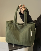 Skuldertaske i fløjl til kvinder