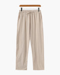 Herren Leichte Kordelzug-Hose mit schmal zulaufendem Bein, elastischem Bund und entspanntem Alltags-Schnitt
