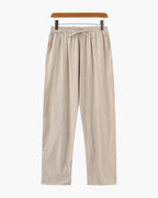 Herren Leichte Kordelzug-Hose mit schmal zulaufendem Bein, elastischem Bund und entspanntem Alltags-Schnitt