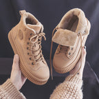 Women's Faux Fur Lined Lace-Up Boots