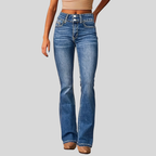 Women's High-Waisted Bootcut Jeans