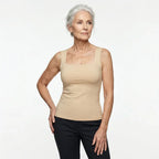 Women's Sleeveless Square Neck Tank Top for Everyday Wear