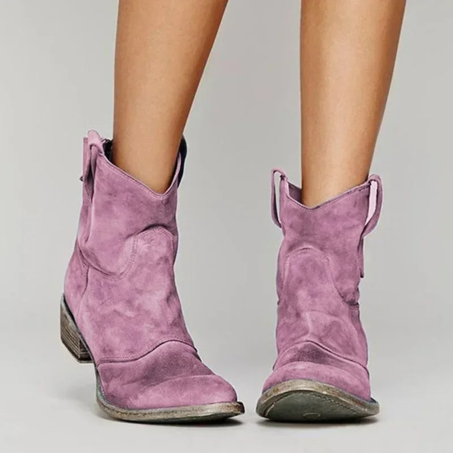 Damen Cowboy-Stiefeletten mit bequemem Sitz und stylischem Western-Design