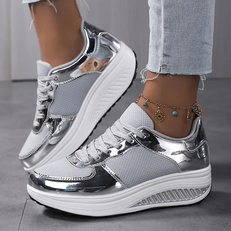 Women's Lightweight Platform Walking Sneakers