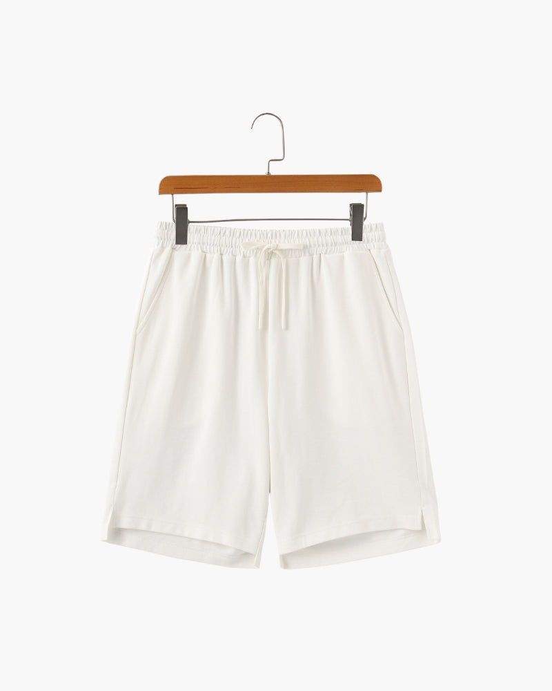 Men's Essential Drawstring Shorts with Elastic Waist and Relaxed Everyday Comfort Fit