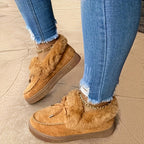Mocassins pour femmes à bordure en fausse fourrure