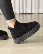 Women’s Faux Fur Lined Platform Chelsea Boots